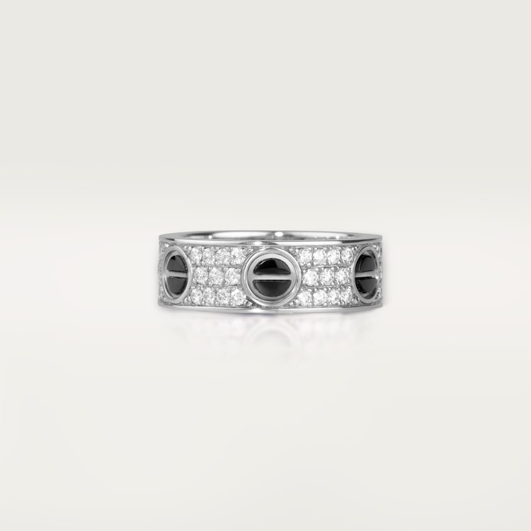 Replicate LOVE ring, classic model, paved, ceramic(1:1 replica)