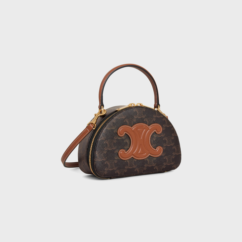 Replicate HALF MOON CASE TRIOMPHE CANVAS TAN(1:1 replica)