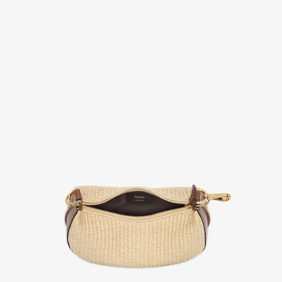 Replicate Fendigraphy Mini Beige Cotton Fibre Mini Bag(1:1 replica)