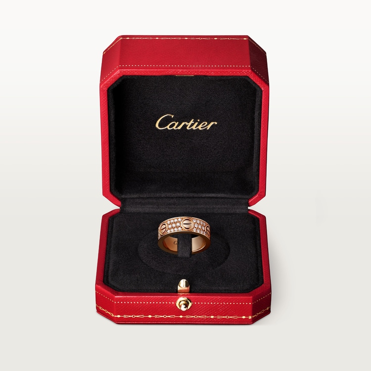 Replicate LOVE ring, classic model, paved(1:1 replica)