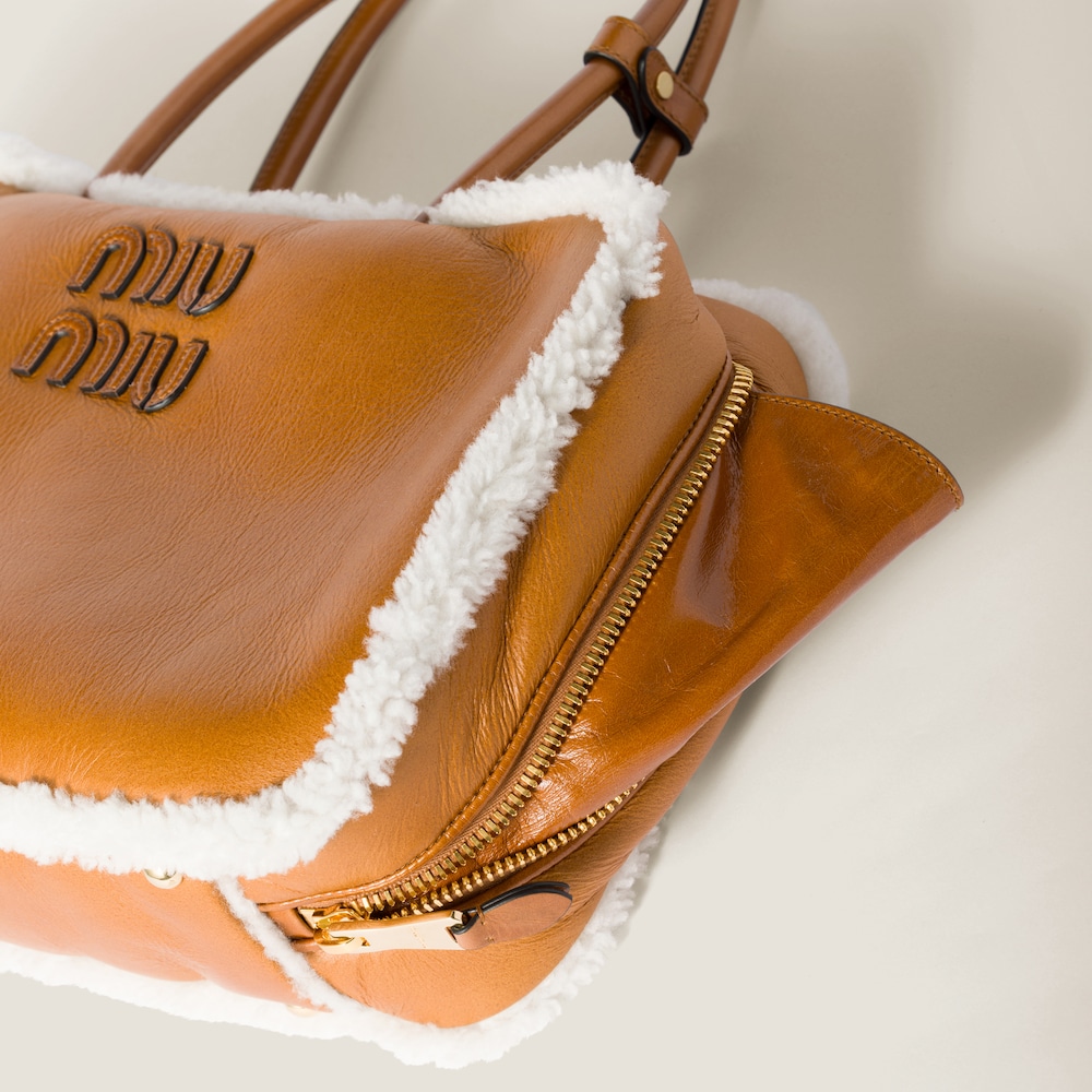 Replicate Beau shearling top-handle bag(1:1 replica)