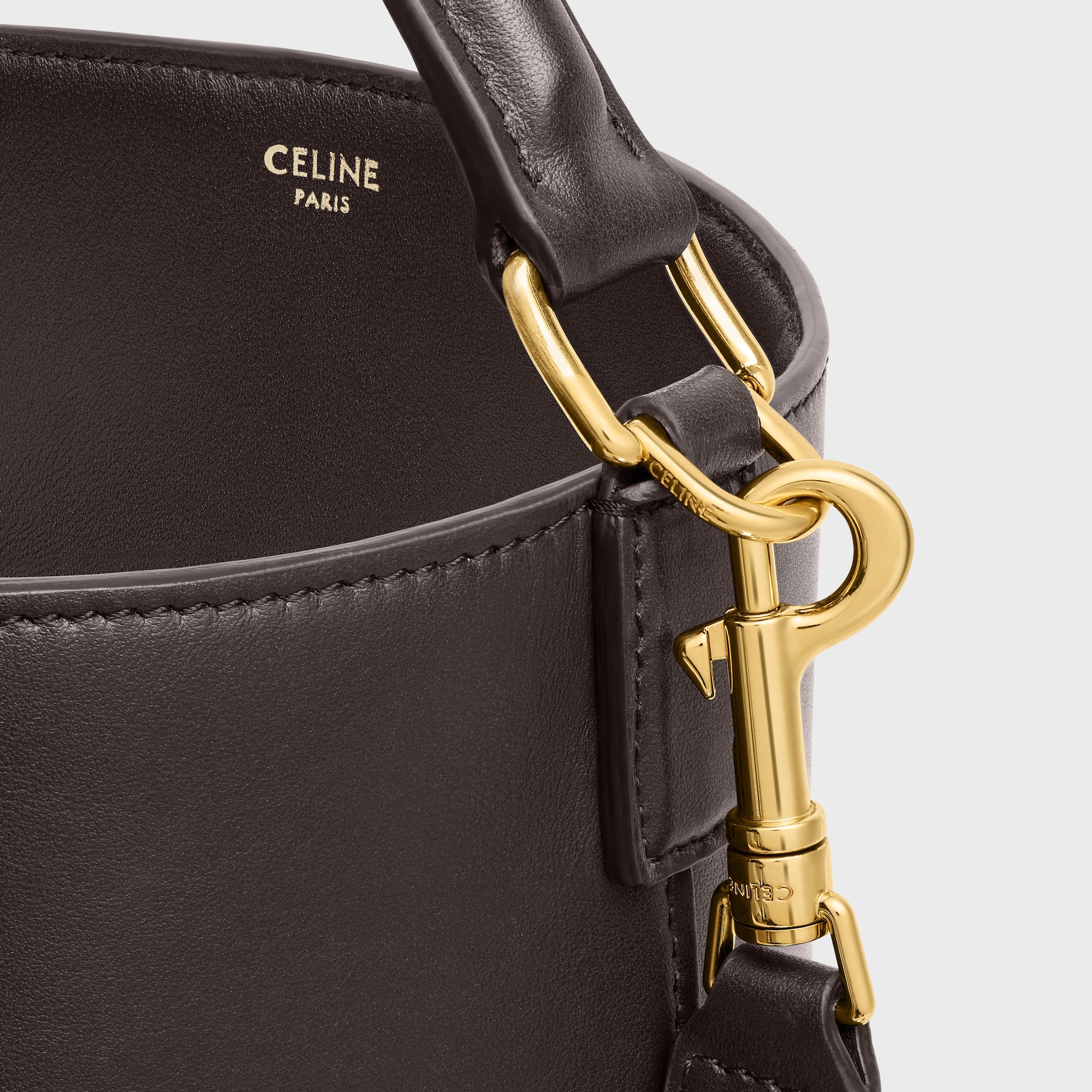 Replicate MEDIUM LOUISE BAG IN SMOOTH CALFSKIN EBONY(1:1 replica)