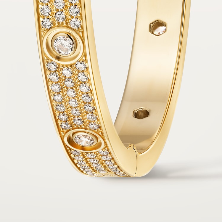 Replicate LOVE bracelet, classic model, paved, 12 diamonds(1:1 replica)