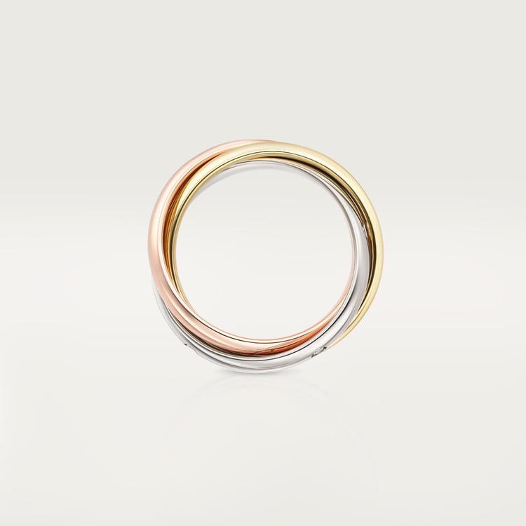 Replicate Trinity ring, classic model, 5 diamonds(1:1 replica)