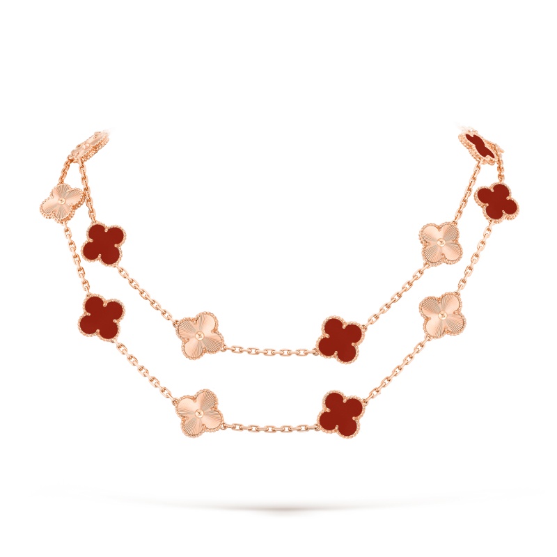 Replicate Vintage Alhambra long necklace, 20 motifs(1:1 replica)