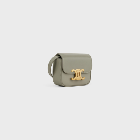 Replicate MINI CLAUDE IN SHINY CALFSKIN GREEN CLAY(1:1 replica)
