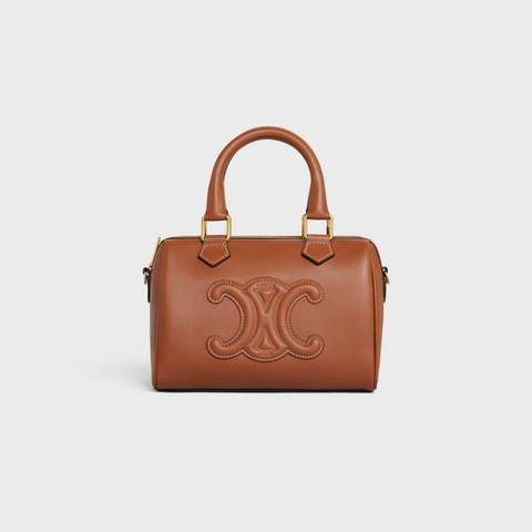 Replicate SMALL BOSTON IN SMOOTH CALFSKIN TAN(1:1 replica)