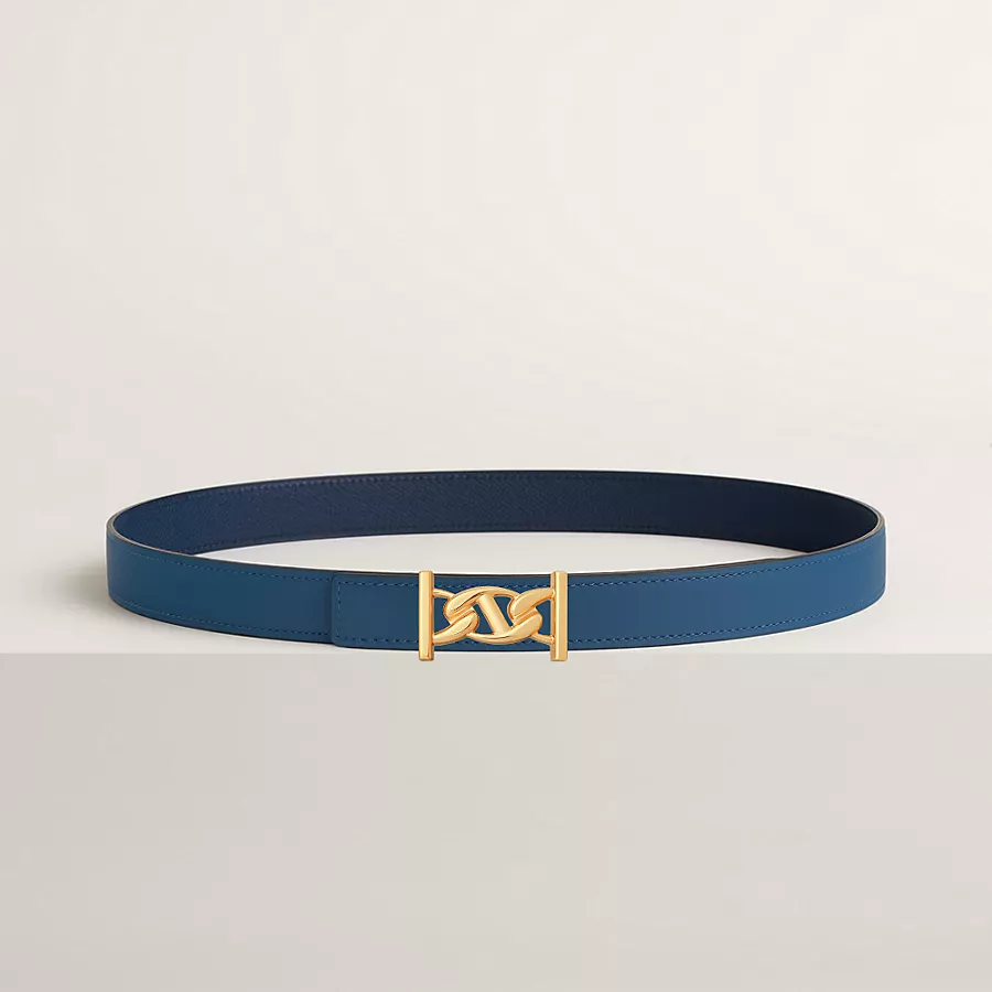 Replicate My H belt buckle Reversible leather strap 24 mm(1:1 replica)