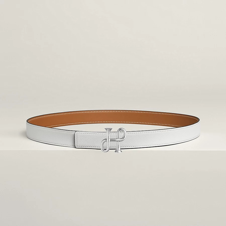 Replicate Cor Baroque belt buckle Reversible leather strap 24 mm(1:1 replica)
