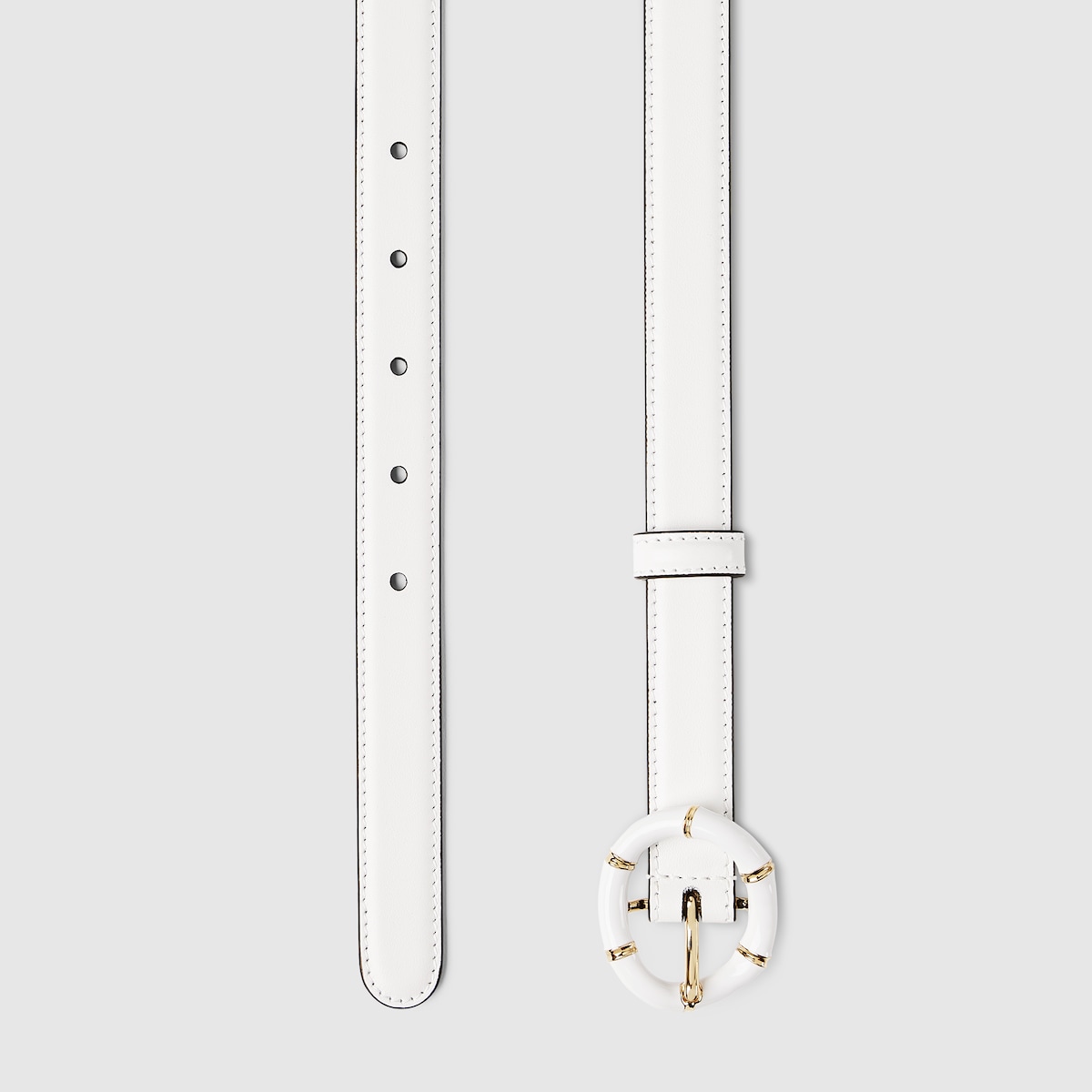 Replicate Thin belt with round bamboo buckle(1:1 replica)