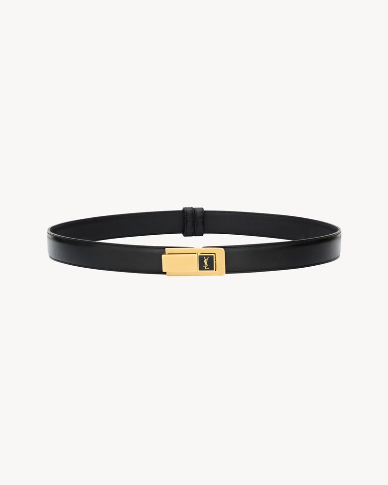 Replicate charniere buckle belt in smooth leather(1:1 replica)