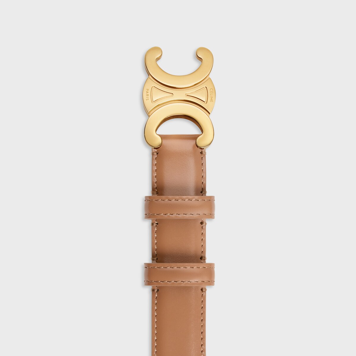 Replicate Medium Triomphe Belt in Taurillon Leather(1:1 replica)