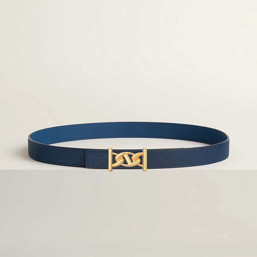 Replicate My H belt buckle Reversible leather strap 24 mm(1:1 replica)