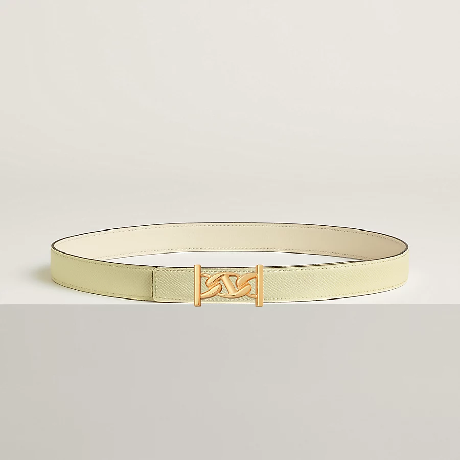 Replicate My H belt buckle Reversible leather strap 24 mm(1:1 replica)