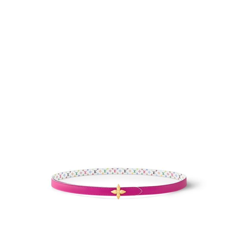 Replicate LV x TM Mini Flowergram 15mm Reversible Belt(1:1 replica)