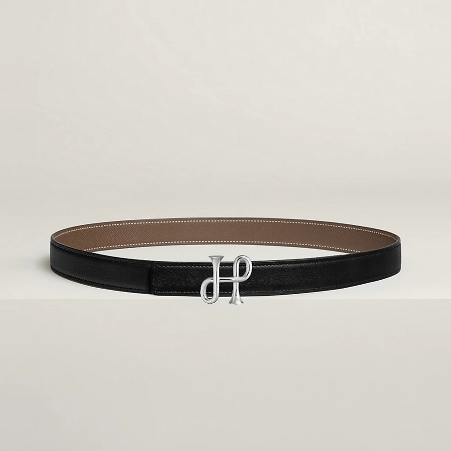 Replicate Cor Baroque belt buckle Reversible leather strap 24 mm(1:1 replica)