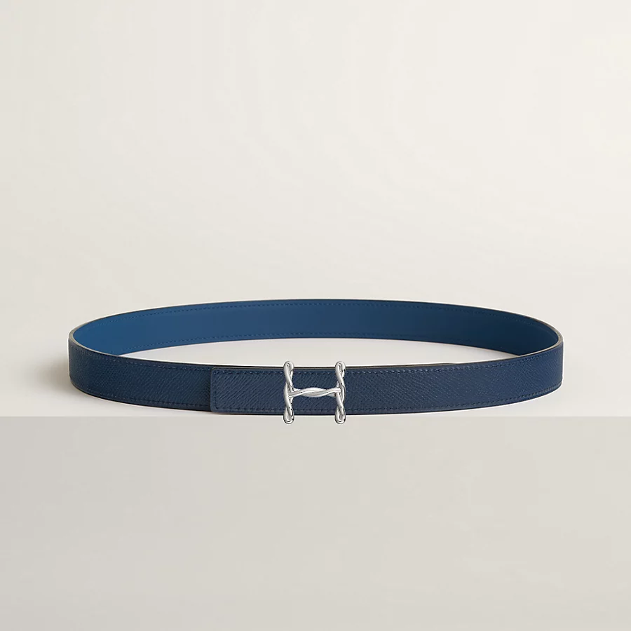 Replicate H Torsade belt buckle Reversible leather strap 24 mm(1:1 replica)
