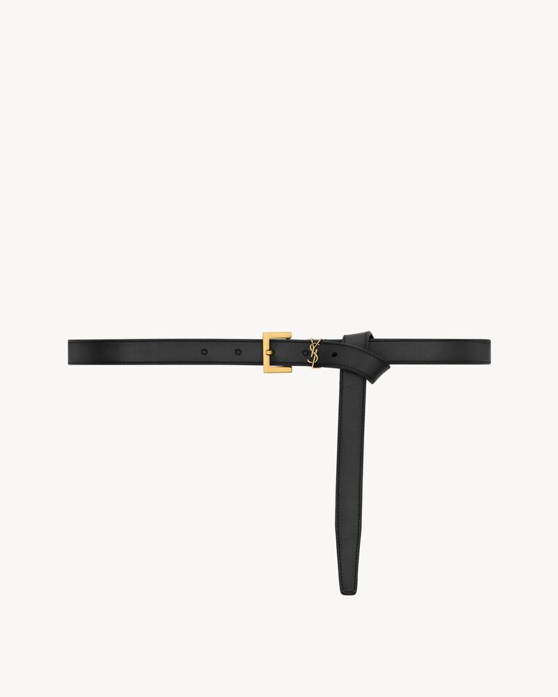 Replicate cassandre thin belt in vegetable-tanned leather(1:1 replica)