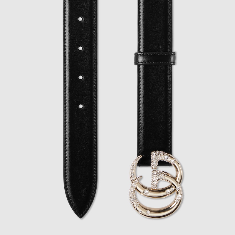 Replicate GG Marmont thin belt with beading(1:1 replica)