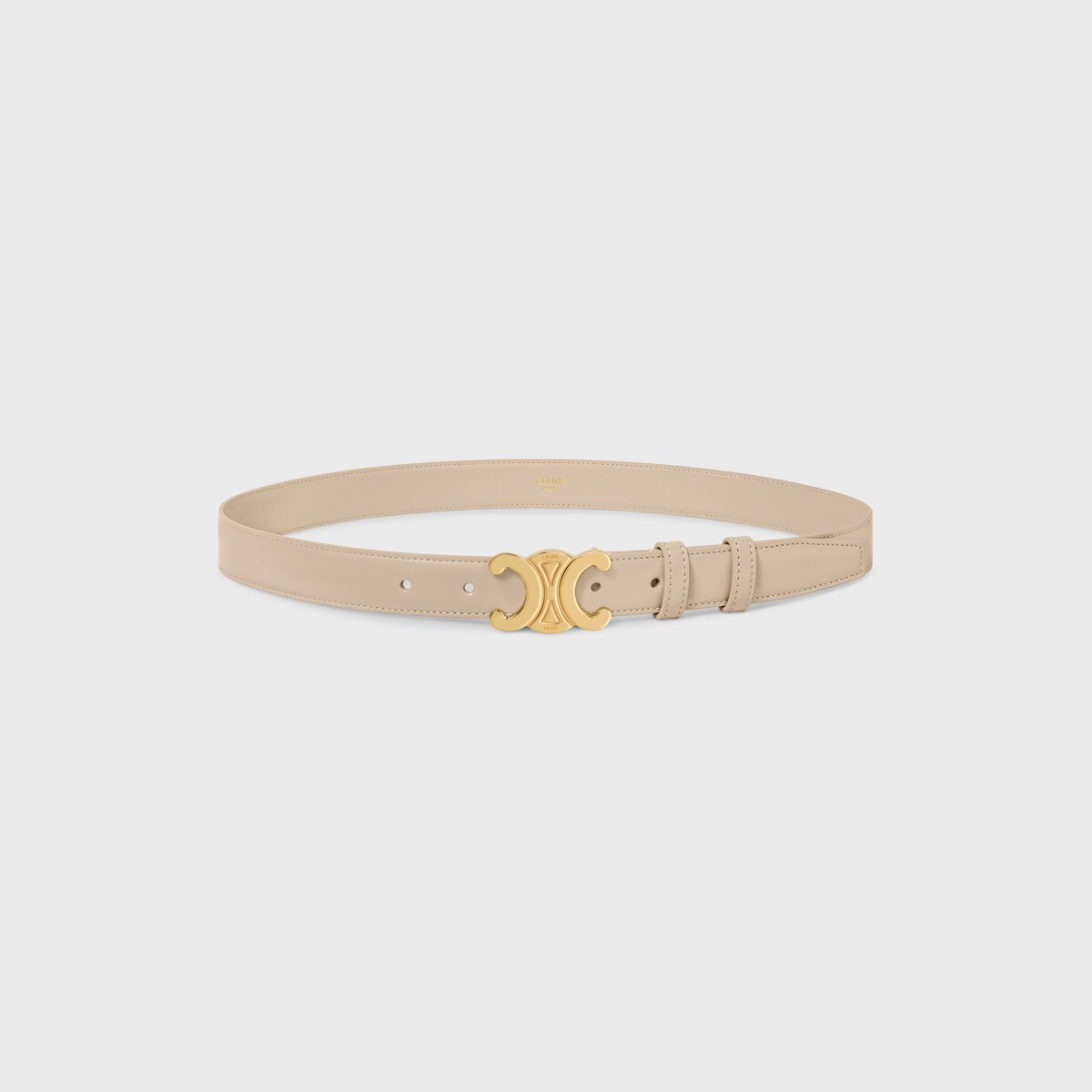 Replicate Medium Triomphe Belt in Taurillon Leather(1:1 replica)