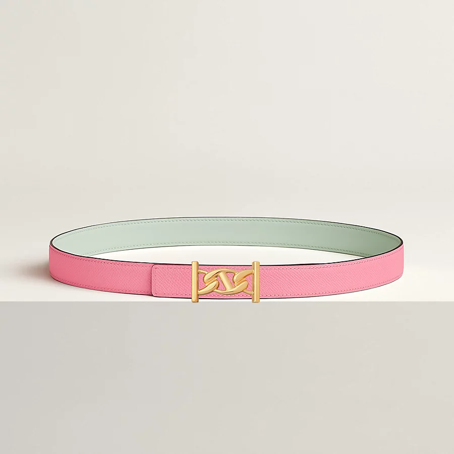 Replicate My H belt buckle Reversible leather strap 24 mm(1:1 replica)