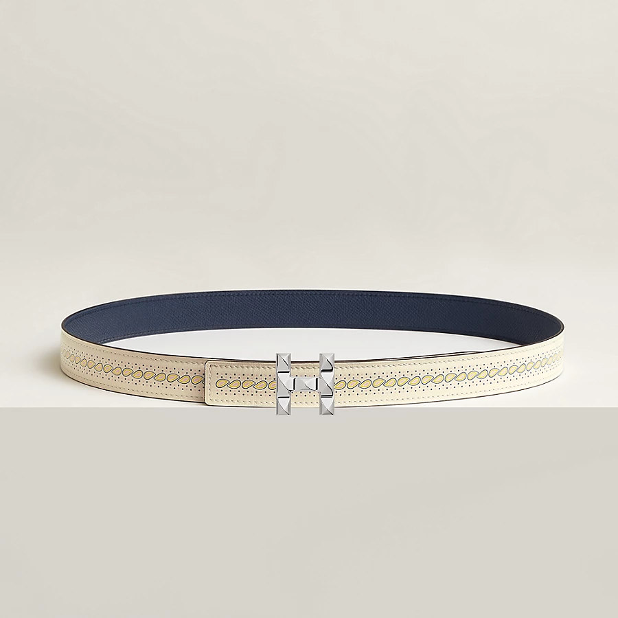 Replicate H Infini belt buckle Bandana leather strap 24 mm(1:1 replica)