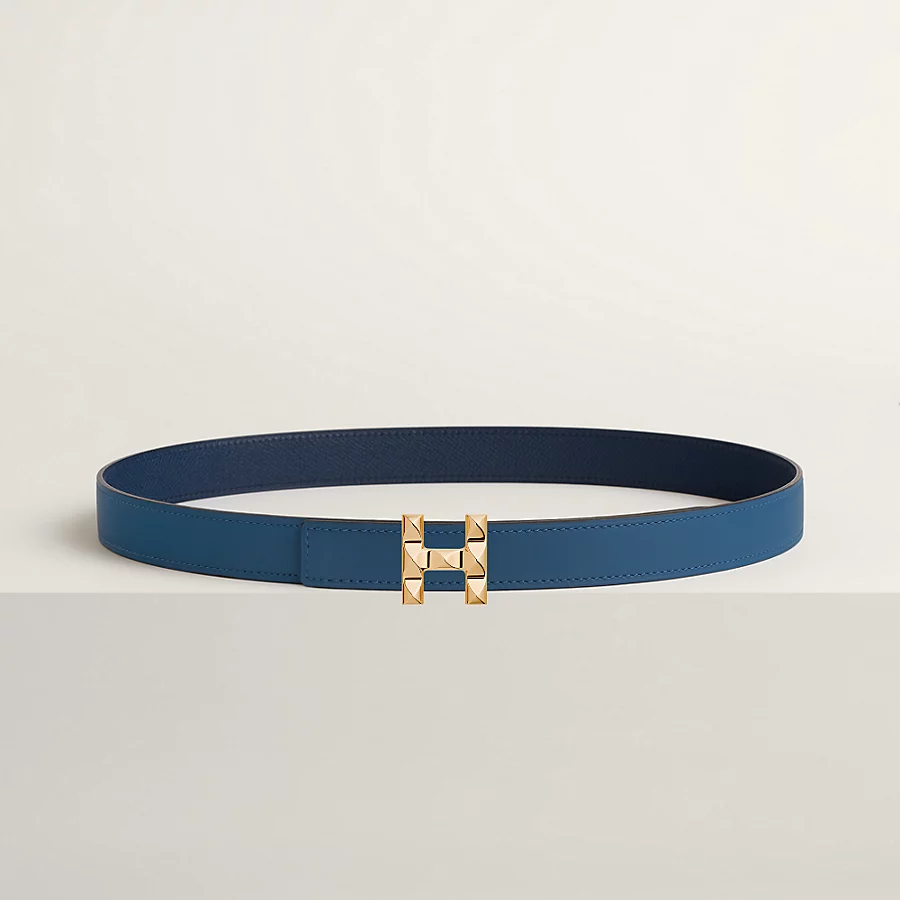 Replicate H Infini belt buckle Reversible leather strap 24 mm(1:1 replica)