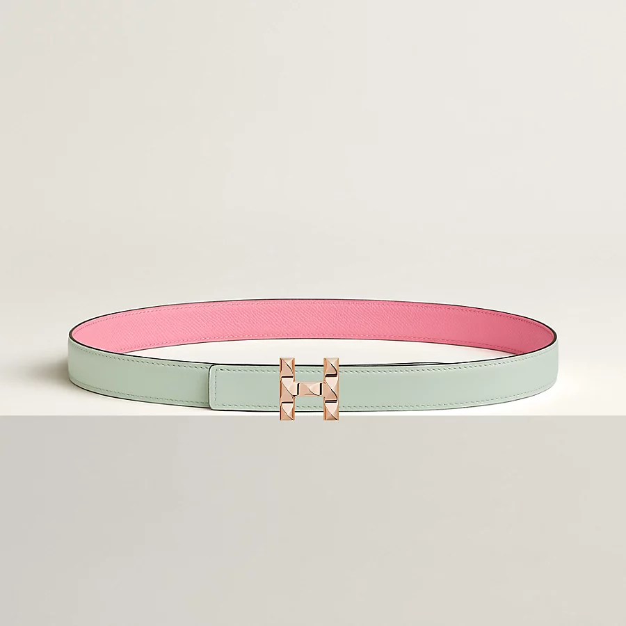 Replicate H Infini belt buckle Reversible leather strap 24 mm(1:1 replica)