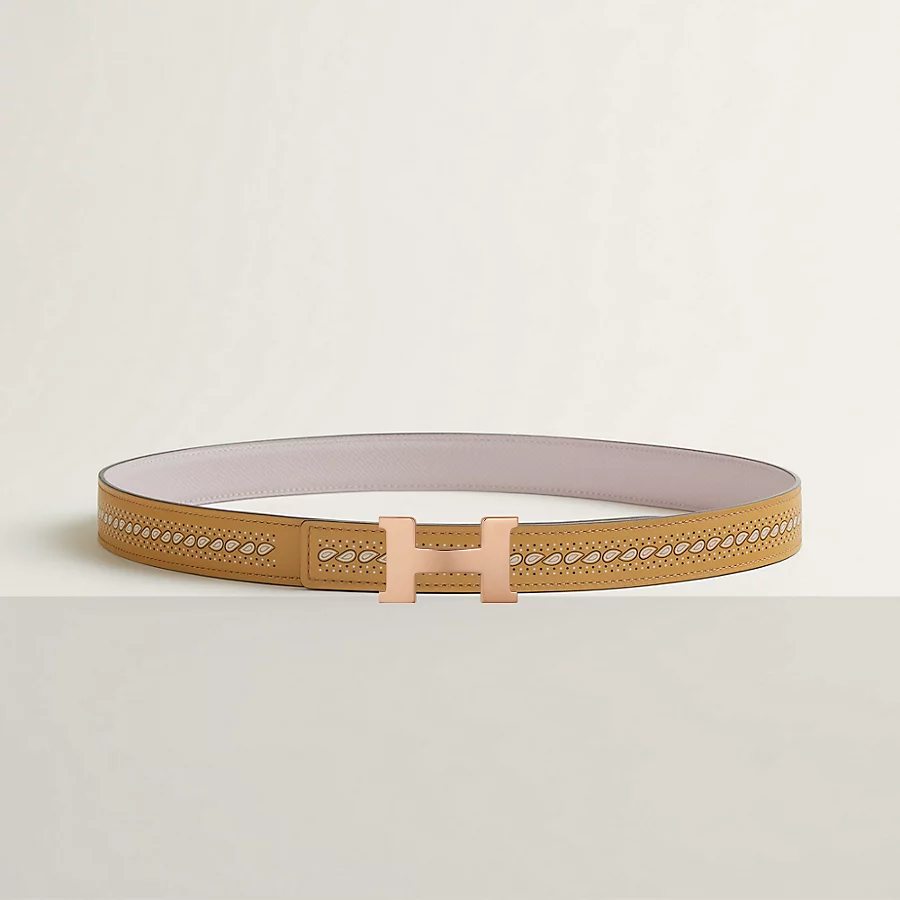 Replicate Mini Constance belt buckle Bandana leather strap 24 mm(1:1 replica)