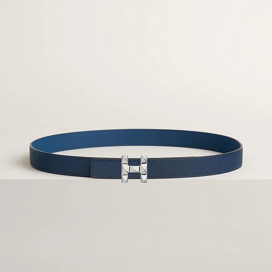 Replicate H Infini belt buckle Reversible leather strap 24 mm(1:1 replica)