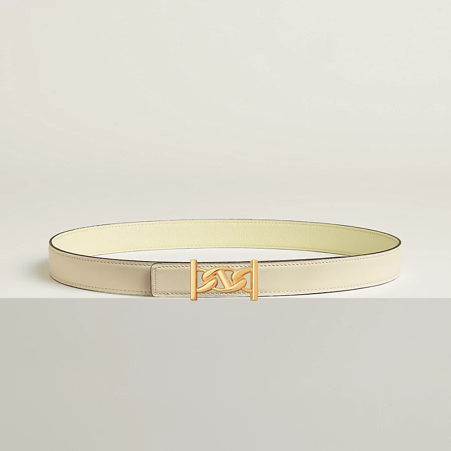 Replicate My H belt buckle Reversible leather strap 24 mm(1:1 replica)