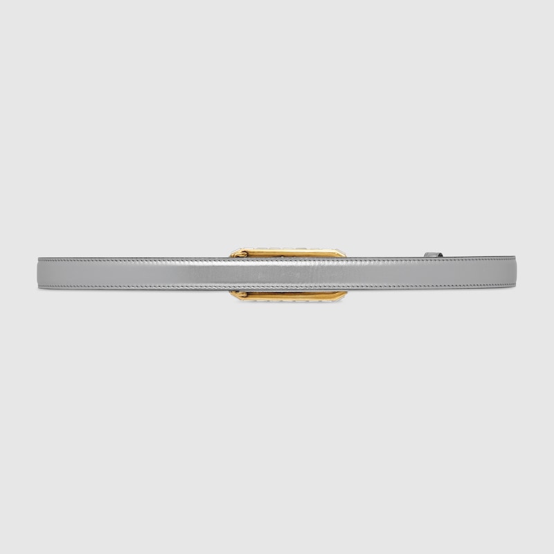 Replicate Thin belt with crystal Double G buckle(1:1 replica)