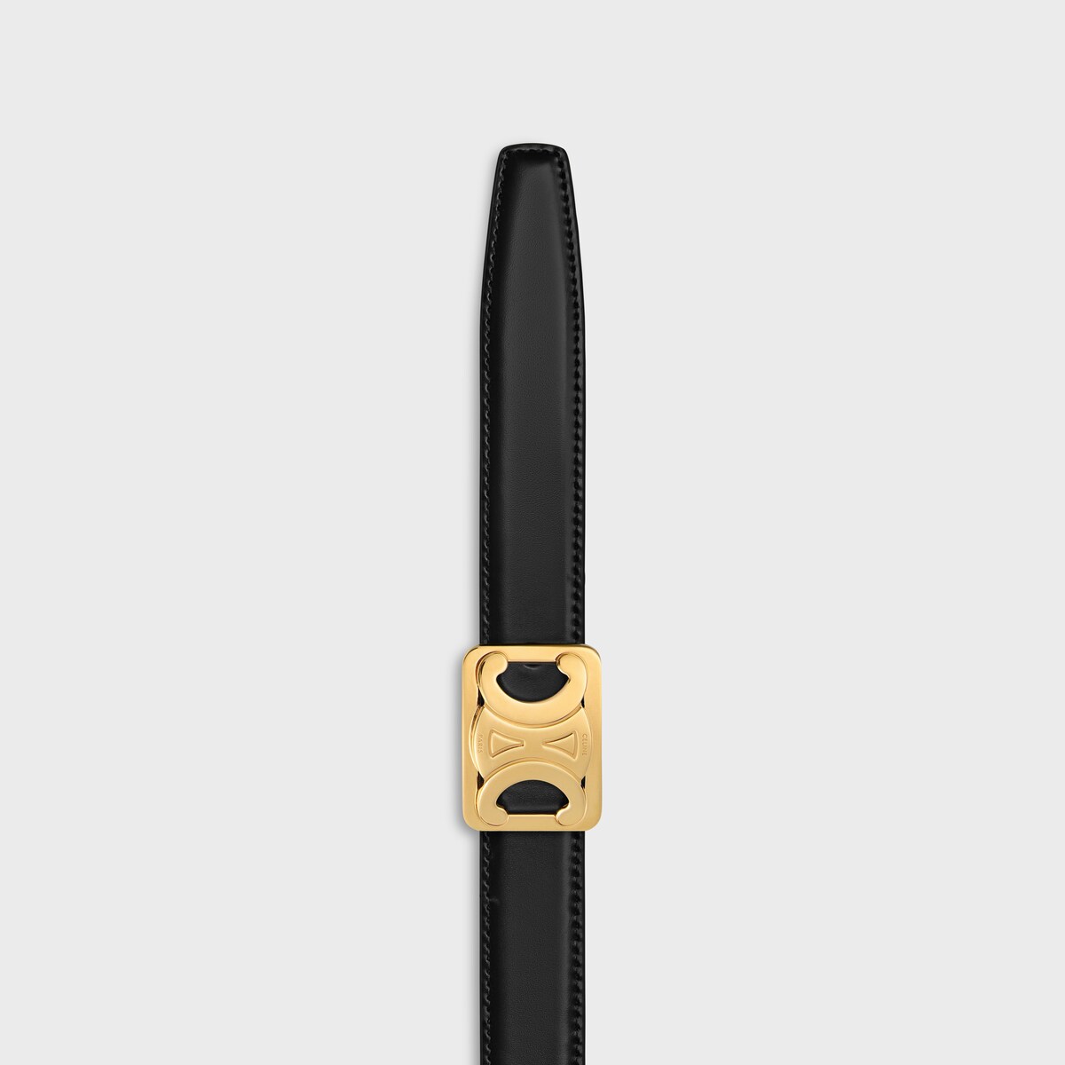 Replicate MEDIUM REVERSIBLE FRAMED TRIOMPHE BELT in TAURILLON AND LIZARD EMBOSSED CALFSKIN(1:1 replica)
