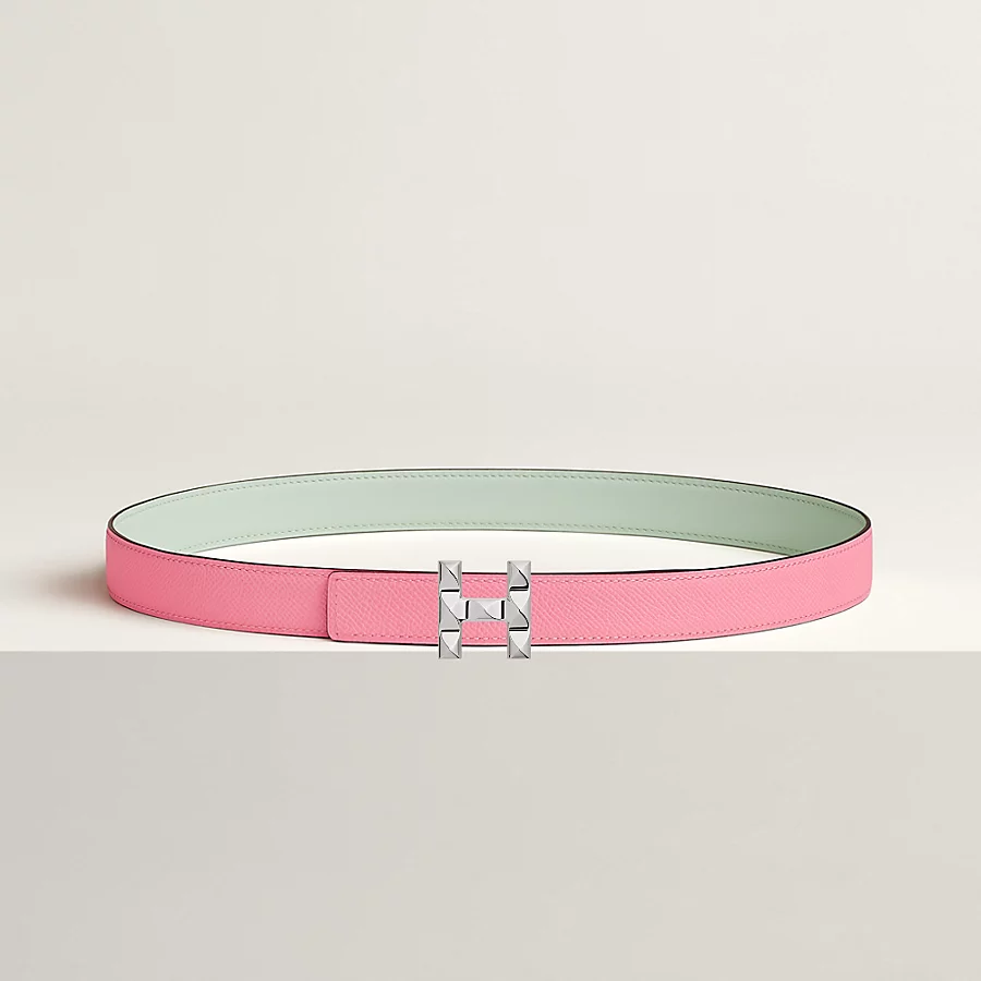Replicate H Infini belt buckle Reversible leather strap 24 mm(1:1 replica)