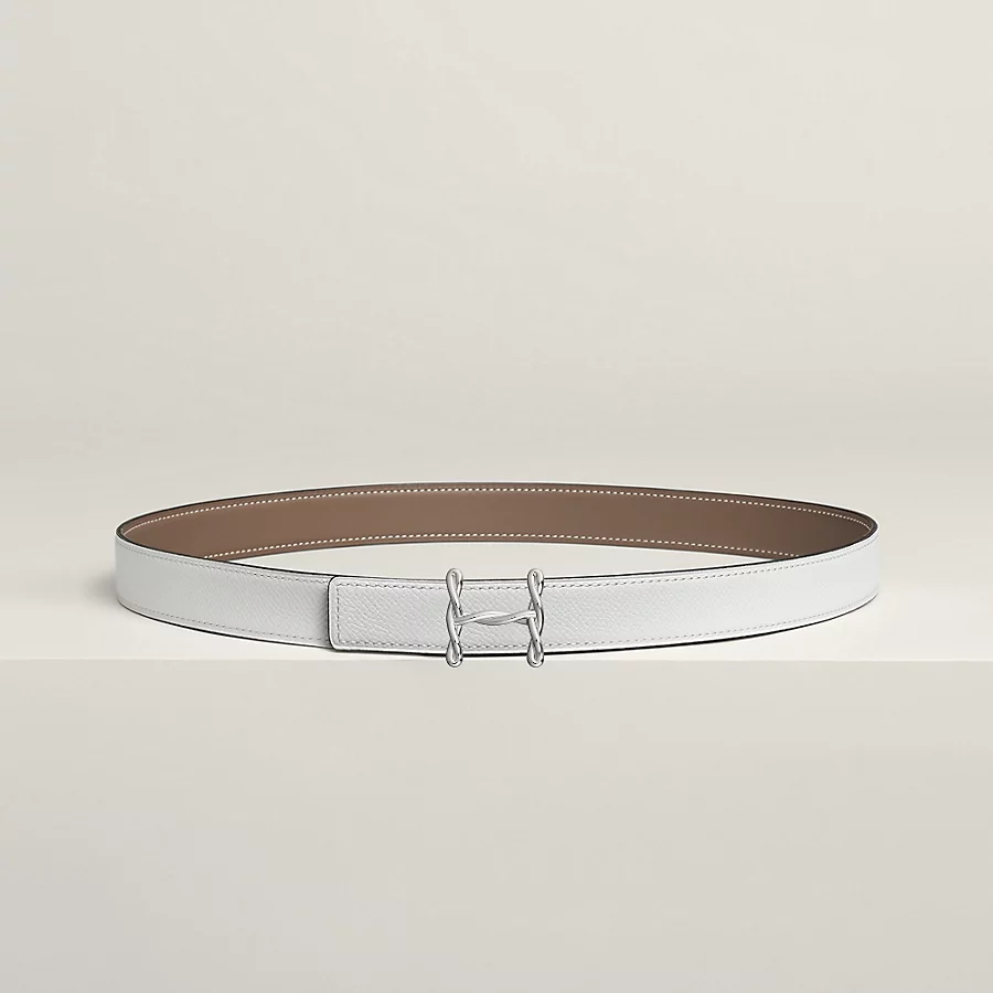 Replicate H Torsade belt buckle Reversible leather strap 24 mm(1:1 replica)