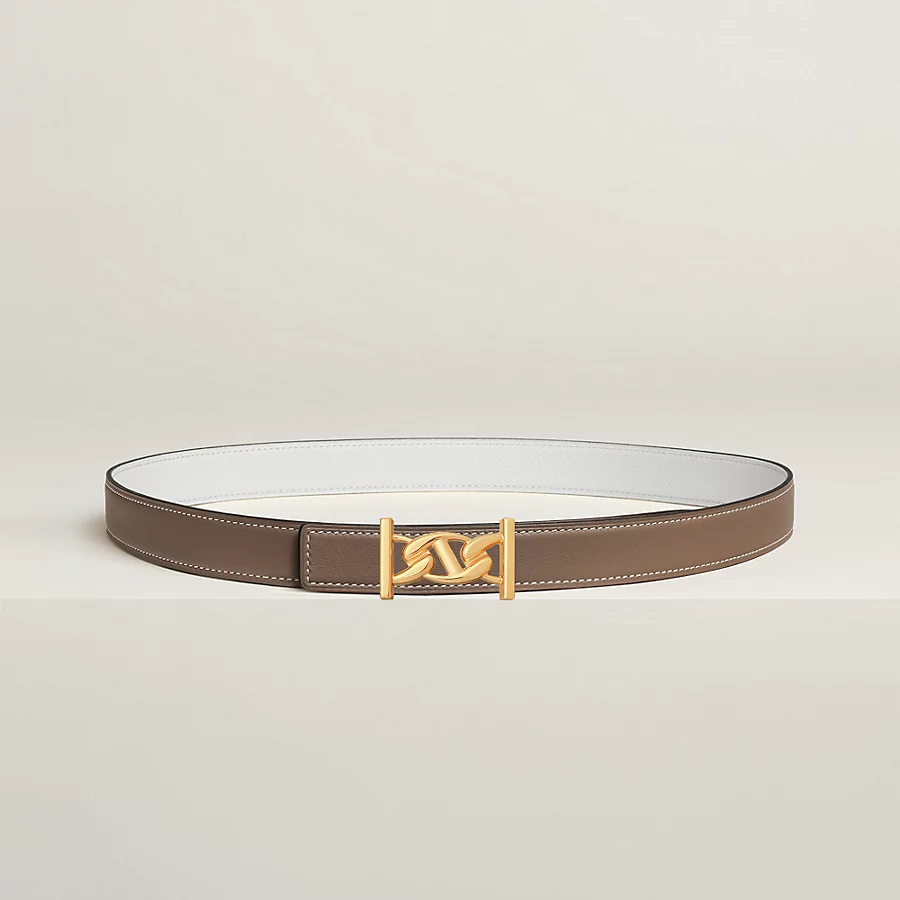 Replicate My H belt buckle Reversible leather strap 24 mm(1:1 replica)