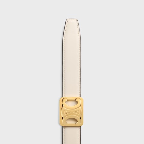 Replicate MEDIUM REVERSIBLE FRAMED TRIOMPHE BELT IN TAURILLON(1:1 replica)