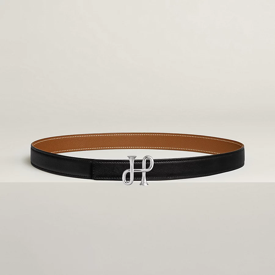 Replicate Cor Baroque belt buckle Reversible leather strap 24 mm(1:1 replica)