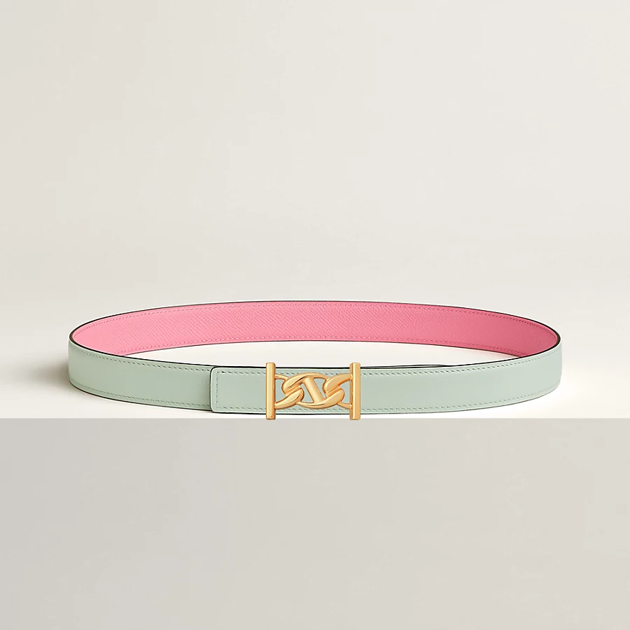 Replicate My H belt buckle Reversible leather strap 24 mm(1:1 replica)