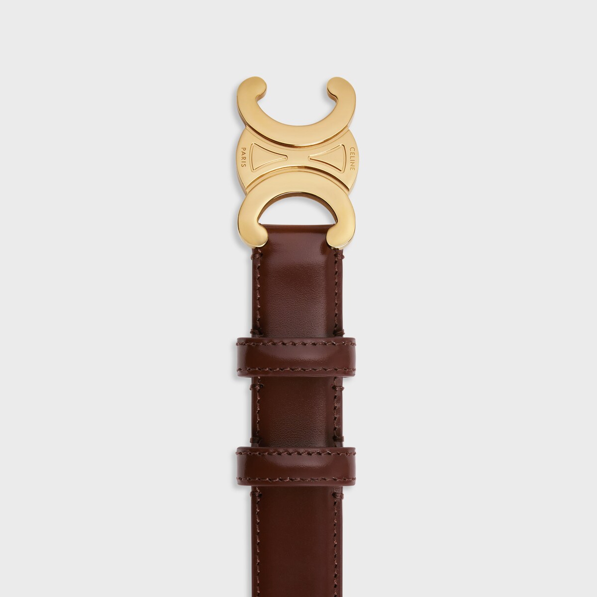 Replicate Medium Triomphe Belt in Taurillon Leather(1:1 replica)
