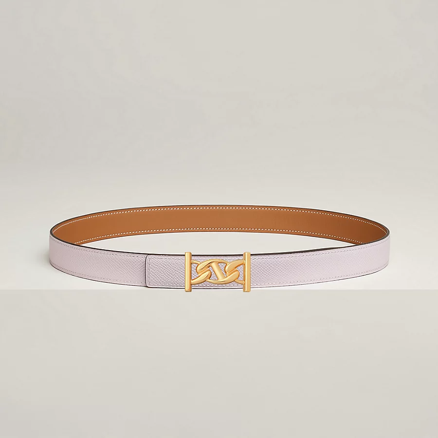 Replicate My H belt buckle Reversible leather strap 24 mm(1:1 replica)