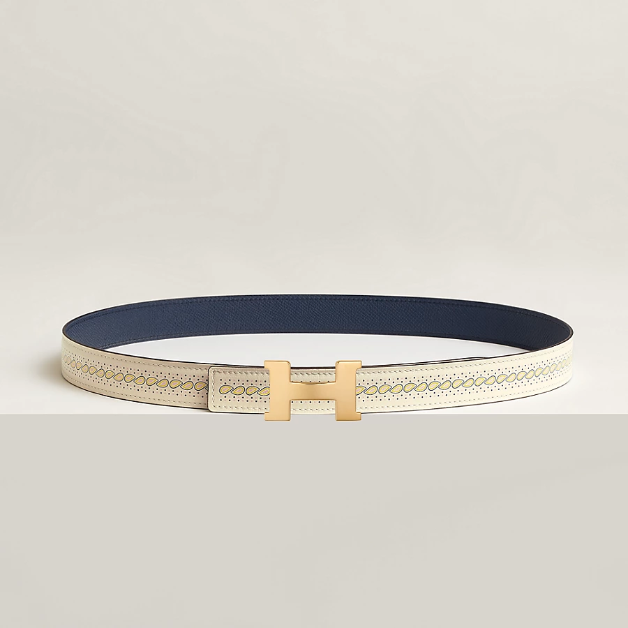 Replicate Mini Constance belt buckle Bandana leather strap 24 mm(1:1 replica)