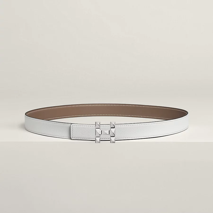 Replicate H Infini belt buckle Reversible leather strap 24 mm(1:1 replica)