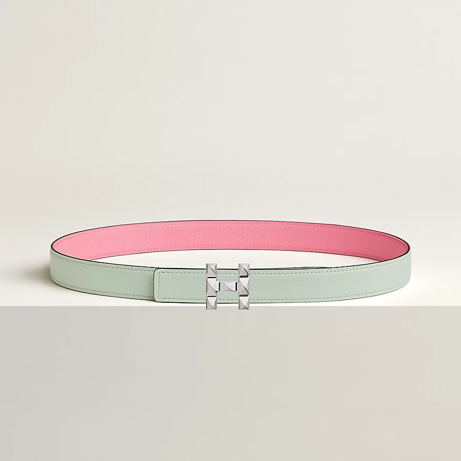 Replicate H Infini belt buckle Reversible leather strap 24 mm(1:1 replica)
