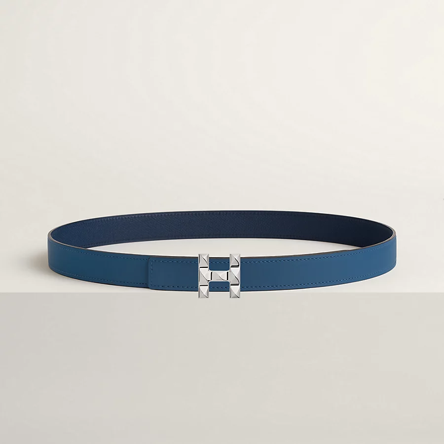 Replicate H Infini belt buckle Reversible leather strap 24 mm(1:1 replica)