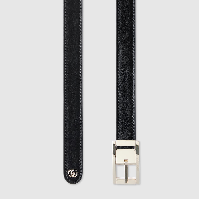 Replicate Reversible thin belt with rectangular buckle(1:1 replica)