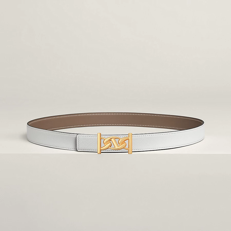 Replicate My H belt buckle Reversible leather strap 24 mm(1:1 replica)