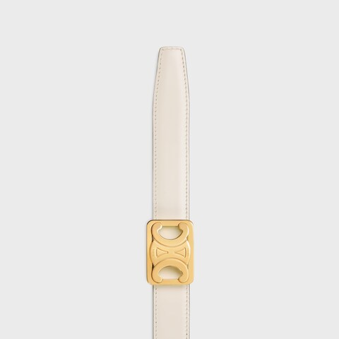Replicate MEDIUM REVERSIBLE FRAMED TRIOMPHE BELT in TAURILLON(1:1 replica)