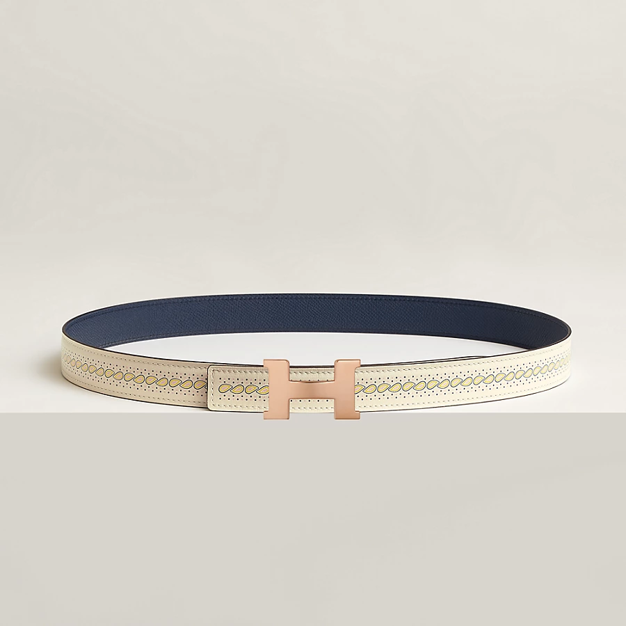 Replicate Mini Constance belt buckle Bandana leather strap 24 mm(1:1 replica)