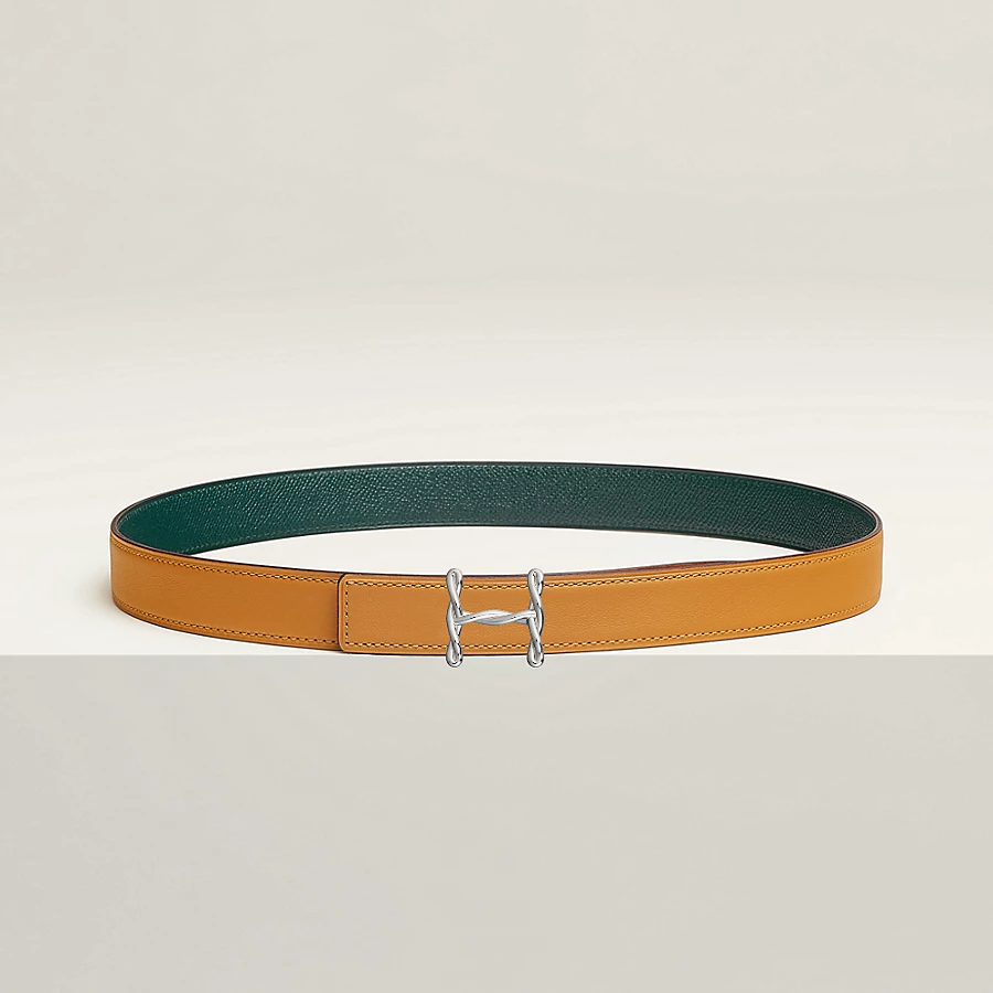 Replicate H Torsade belt buckle Reversible leather strap 24 mm(1:1 replica)